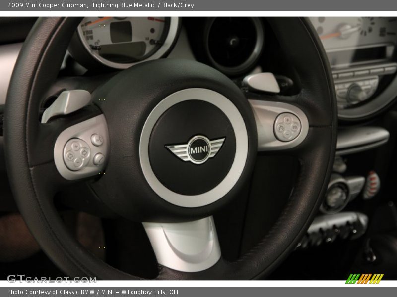 Lightning Blue Metallic / Black/Grey 2009 Mini Cooper Clubman