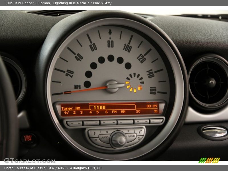 Lightning Blue Metallic / Black/Grey 2009 Mini Cooper Clubman