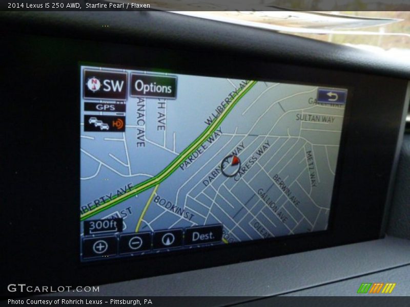 Starfire Pearl / Flaxen 2014 Lexus IS 250 AWD