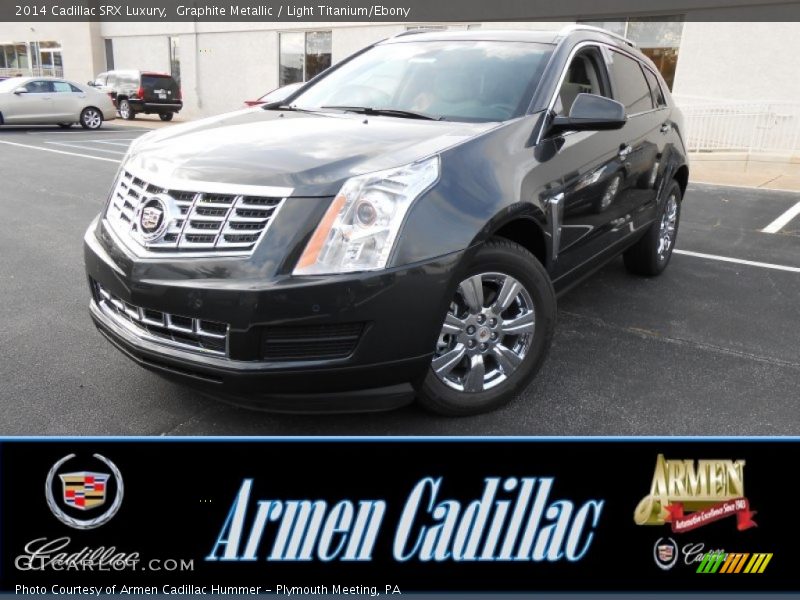 Graphite Metallic / Light Titanium/Ebony 2014 Cadillac SRX Luxury