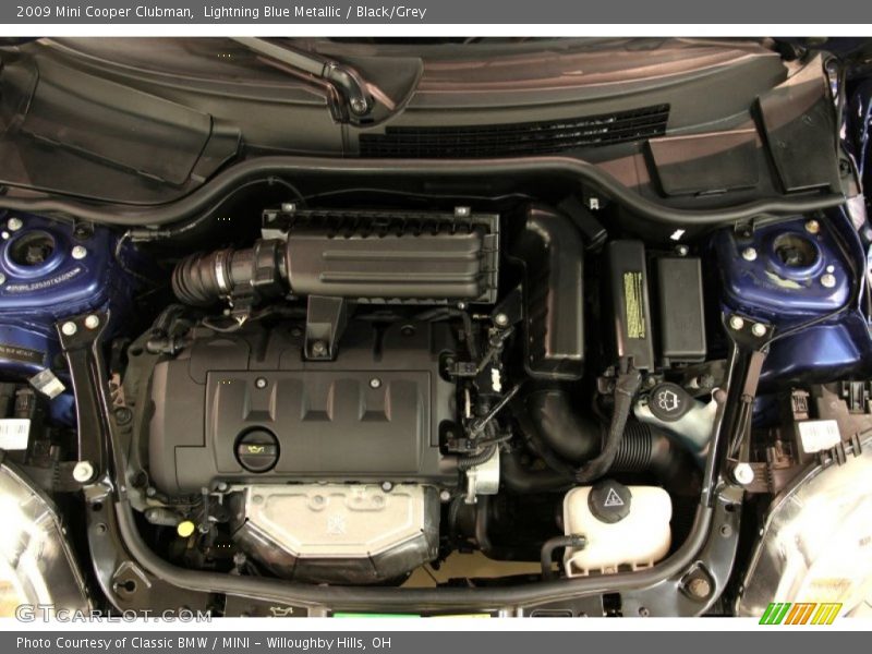 Lightning Blue Metallic / Black/Grey 2009 Mini Cooper Clubman