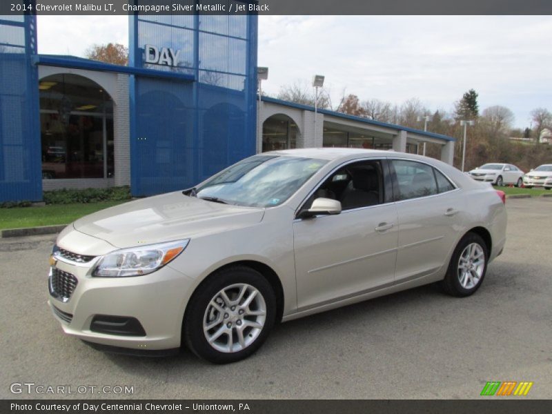 Champagne Silver Metallic / Jet Black 2014 Chevrolet Malibu LT