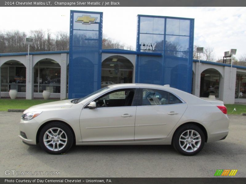 Champagne Silver Metallic / Jet Black 2014 Chevrolet Malibu LT