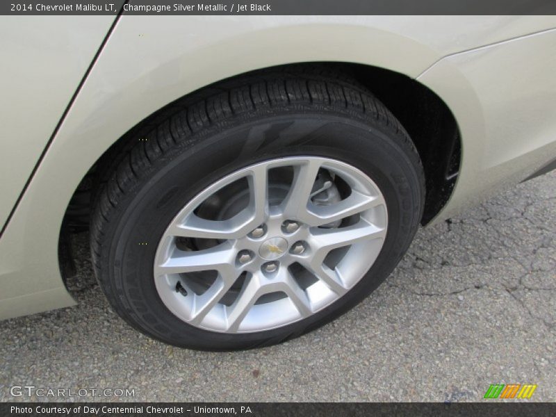 Champagne Silver Metallic / Jet Black 2014 Chevrolet Malibu LT