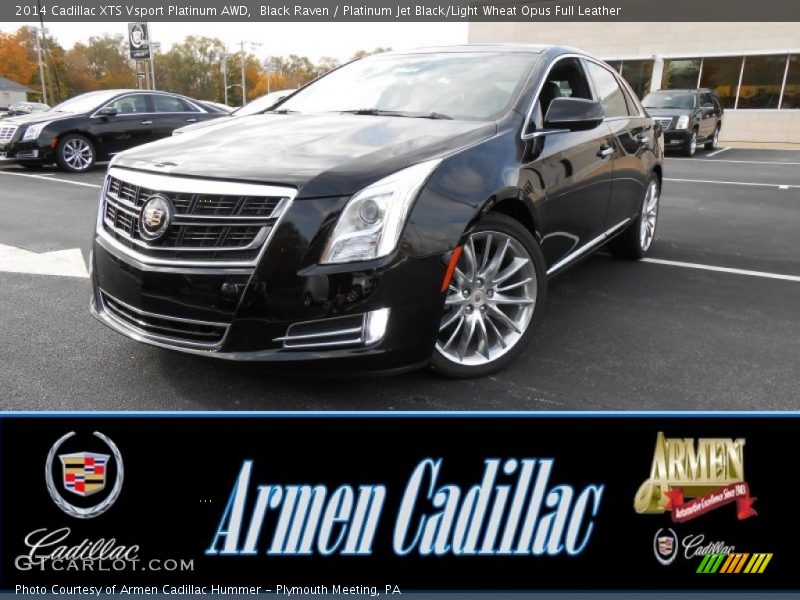 Black Raven / Platinum Jet Black/Light Wheat Opus Full Leather 2014 Cadillac XTS Vsport Platinum AWD