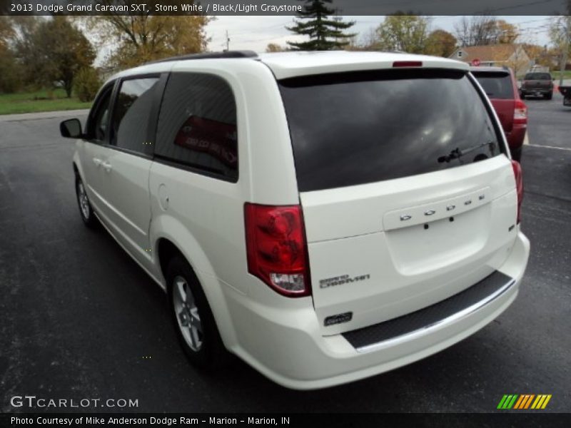 Stone White / Black/Light Graystone 2013 Dodge Grand Caravan SXT
