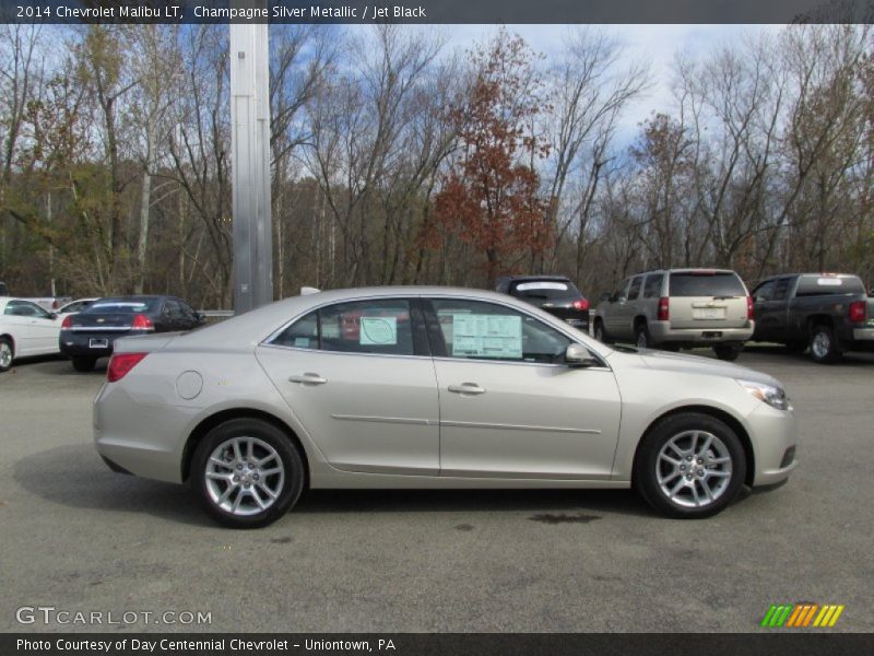 Champagne Silver Metallic / Jet Black 2014 Chevrolet Malibu LT