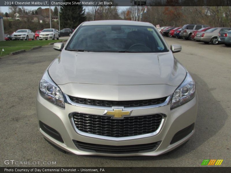 Champagne Silver Metallic / Jet Black 2014 Chevrolet Malibu LT