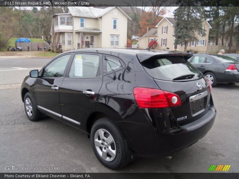 Wicked Black / Gray 2011 Nissan Rogue S AWD