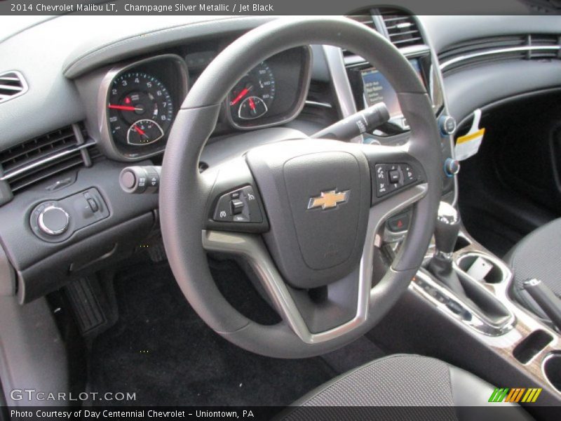 Champagne Silver Metallic / Jet Black 2014 Chevrolet Malibu LT