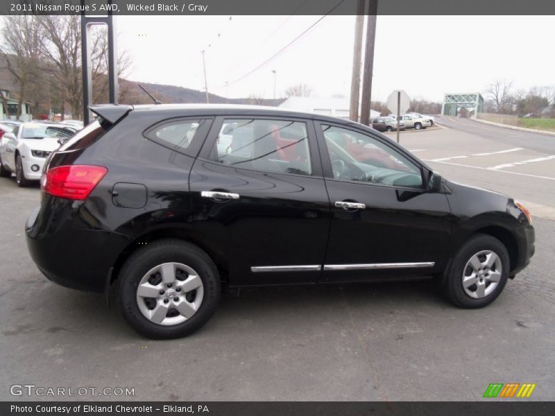 Wicked Black / Gray 2011 Nissan Rogue S AWD