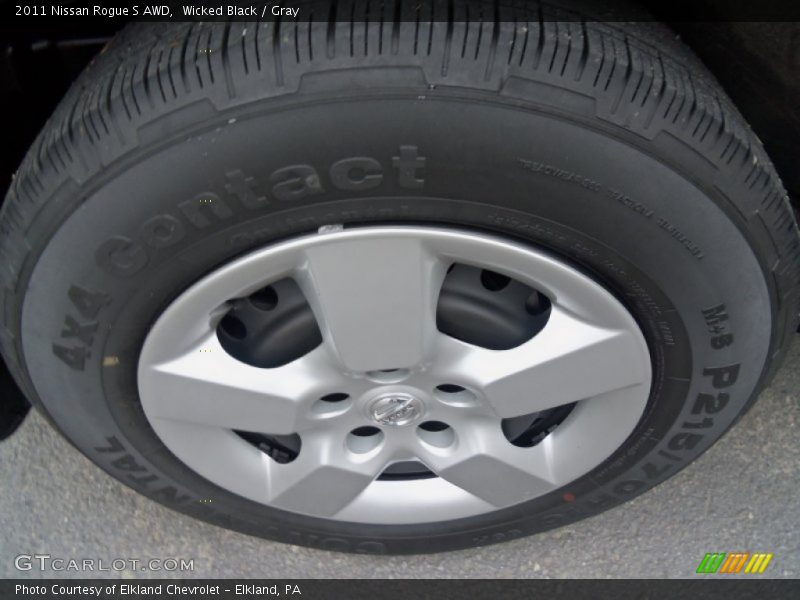 Wicked Black / Gray 2011 Nissan Rogue S AWD