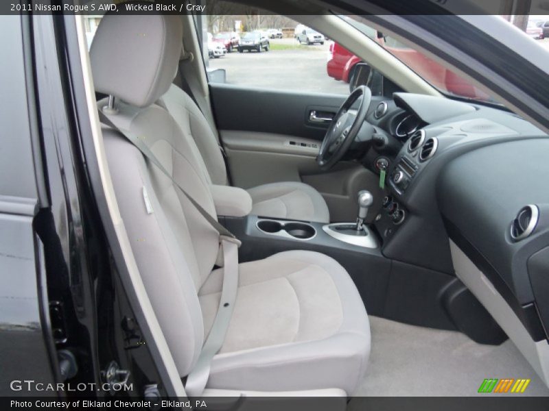 Wicked Black / Gray 2011 Nissan Rogue S AWD