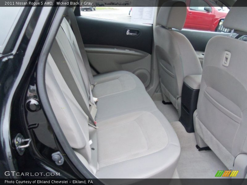 Wicked Black / Gray 2011 Nissan Rogue S AWD