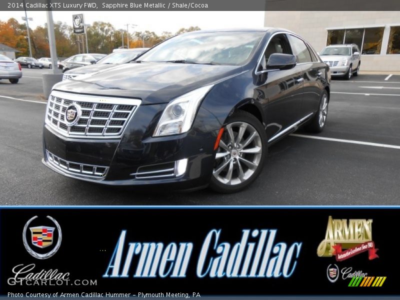 Sapphire Blue Metallic / Shale/Cocoa 2014 Cadillac XTS Luxury FWD