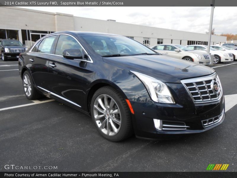 Sapphire Blue Metallic / Shale/Cocoa 2014 Cadillac XTS Luxury FWD