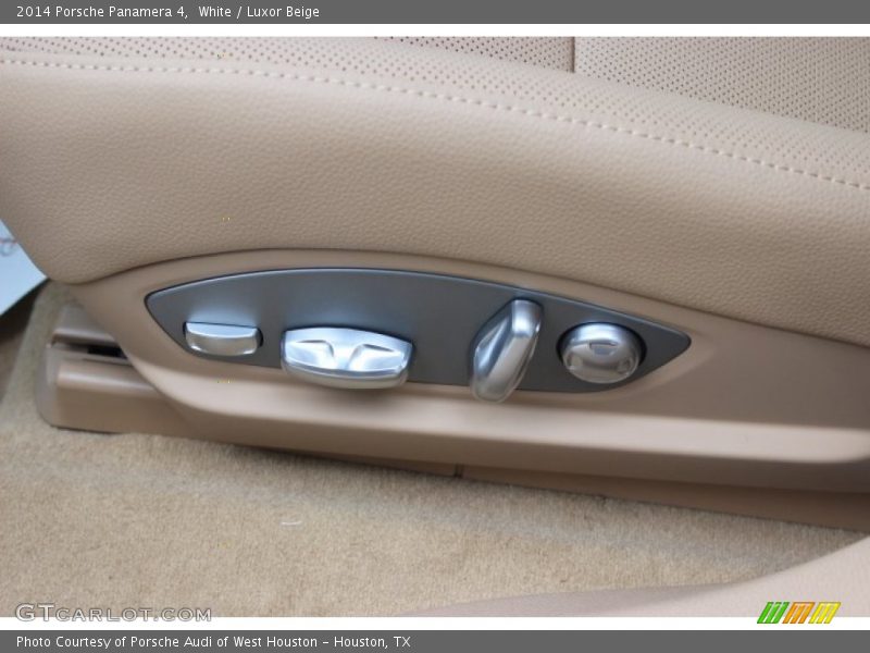 White / Luxor Beige 2014 Porsche Panamera 4