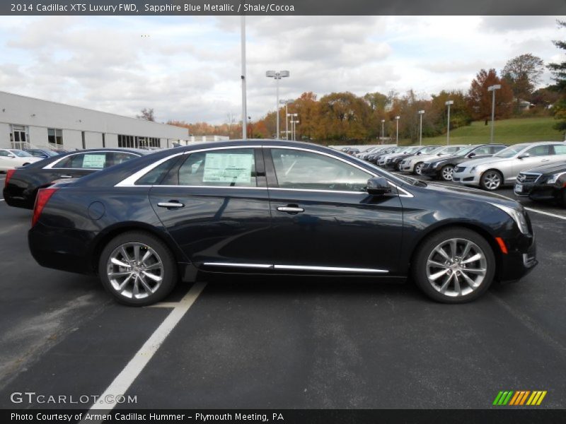 Sapphire Blue Metallic / Shale/Cocoa 2014 Cadillac XTS Luxury FWD
