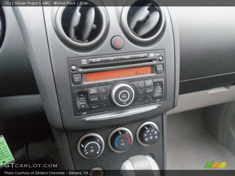 Wicked Black / Gray 2011 Nissan Rogue S AWD