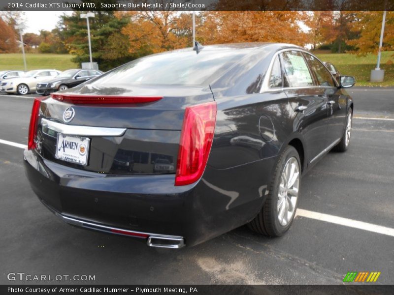 Sapphire Blue Metallic / Shale/Cocoa 2014 Cadillac XTS Luxury FWD