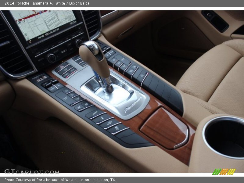 White / Luxor Beige 2014 Porsche Panamera 4