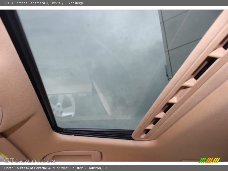 White / Luxor Beige 2014 Porsche Panamera 4