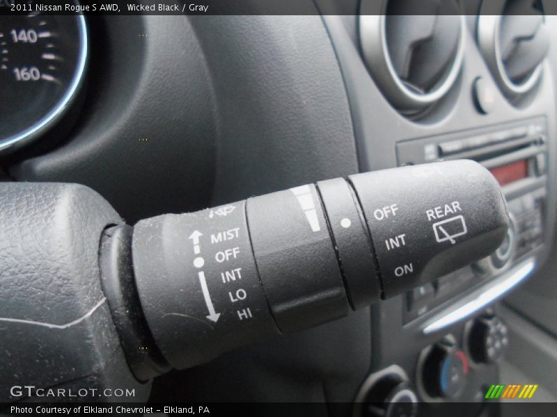Wicked Black / Gray 2011 Nissan Rogue S AWD
