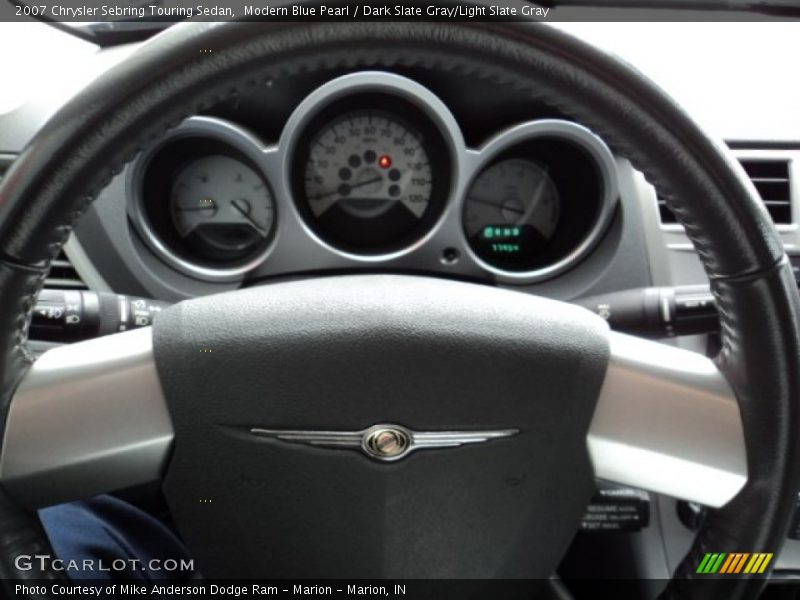Modern Blue Pearl / Dark Slate Gray/Light Slate Gray 2007 Chrysler Sebring Touring Sedan