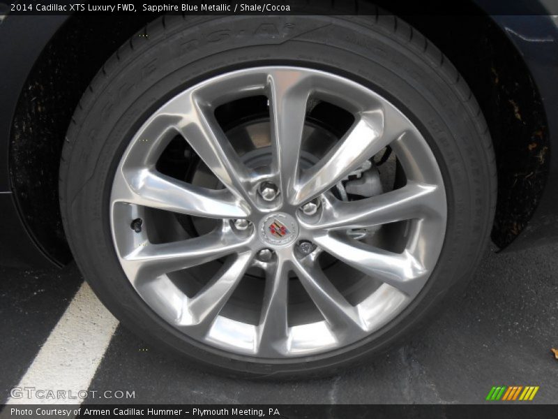 Sapphire Blue Metallic / Shale/Cocoa 2014 Cadillac XTS Luxury FWD