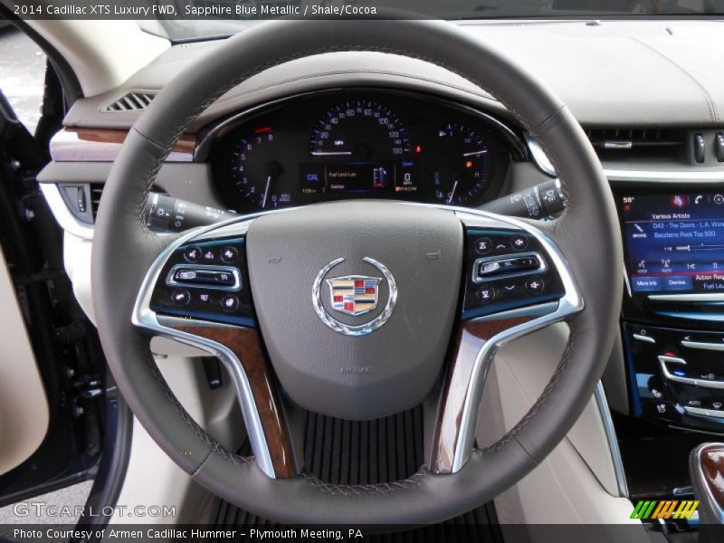 Sapphire Blue Metallic / Shale/Cocoa 2014 Cadillac XTS Luxury FWD