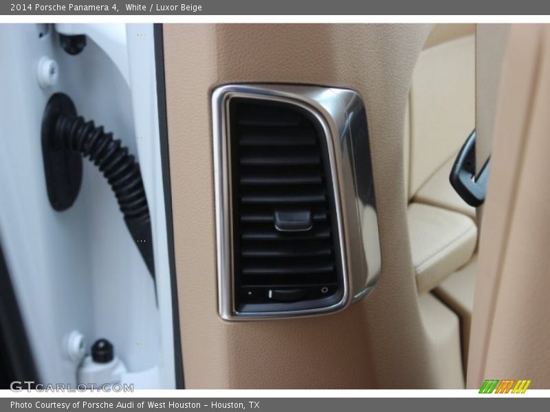 White / Luxor Beige 2014 Porsche Panamera 4