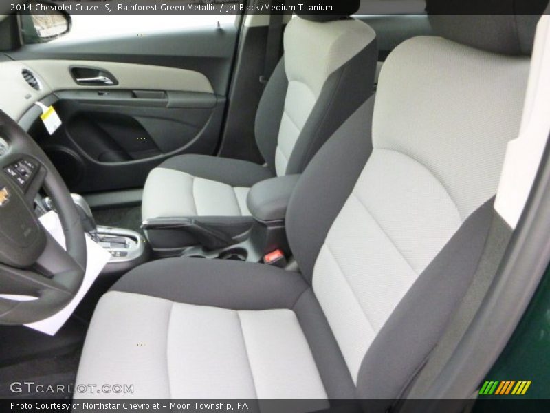 Rainforest Green Metallic / Jet Black/Medium Titanium 2014 Chevrolet Cruze LS