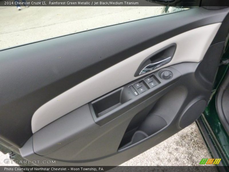 Rainforest Green Metallic / Jet Black/Medium Titanium 2014 Chevrolet Cruze LS