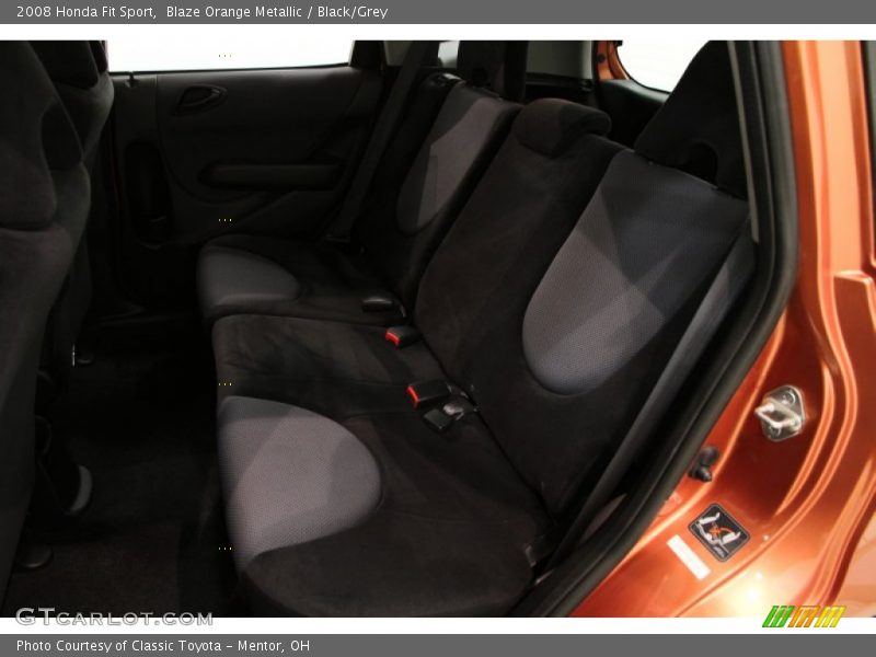 Blaze Orange Metallic / Black/Grey 2008 Honda Fit Sport