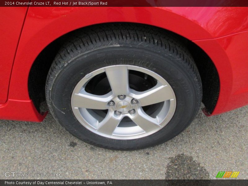 Red Hot / Jet Black/Sport Red 2014 Chevrolet Cruze LT