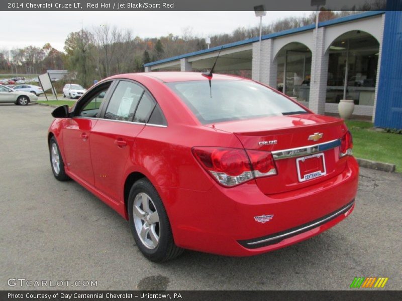 Red Hot / Jet Black/Sport Red 2014 Chevrolet Cruze LT