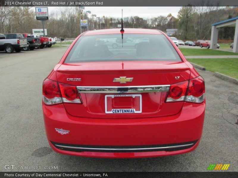 Red Hot / Jet Black/Sport Red 2014 Chevrolet Cruze LT