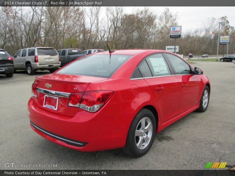 Red Hot / Jet Black/Sport Red 2014 Chevrolet Cruze LT