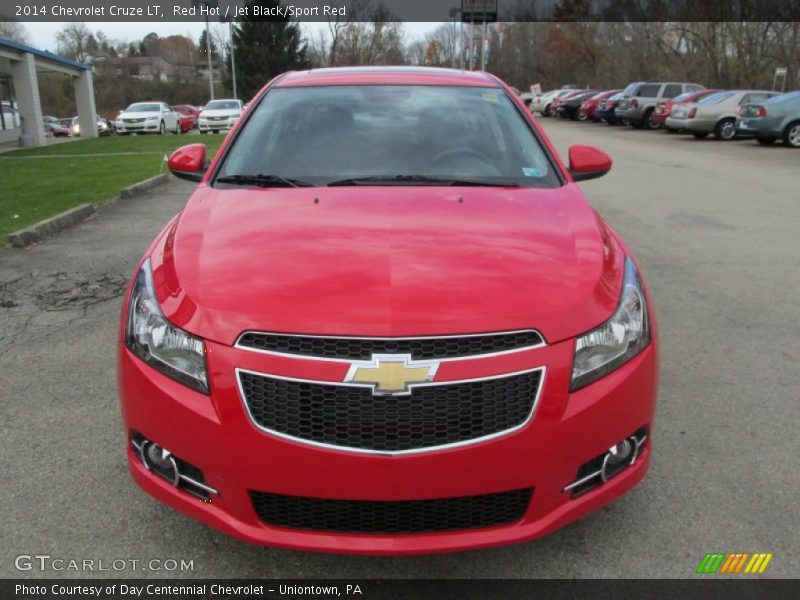 Red Hot / Jet Black/Sport Red 2014 Chevrolet Cruze LT