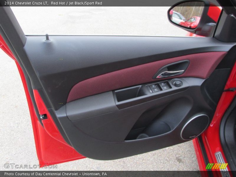 Red Hot / Jet Black/Sport Red 2014 Chevrolet Cruze LT