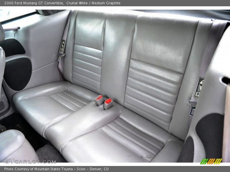 Crystal White / Medium Graphite 2000 Ford Mustang GT Convertible