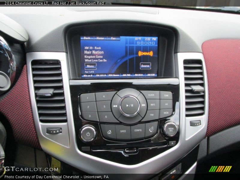 Red Hot / Jet Black/Sport Red 2014 Chevrolet Cruze LT