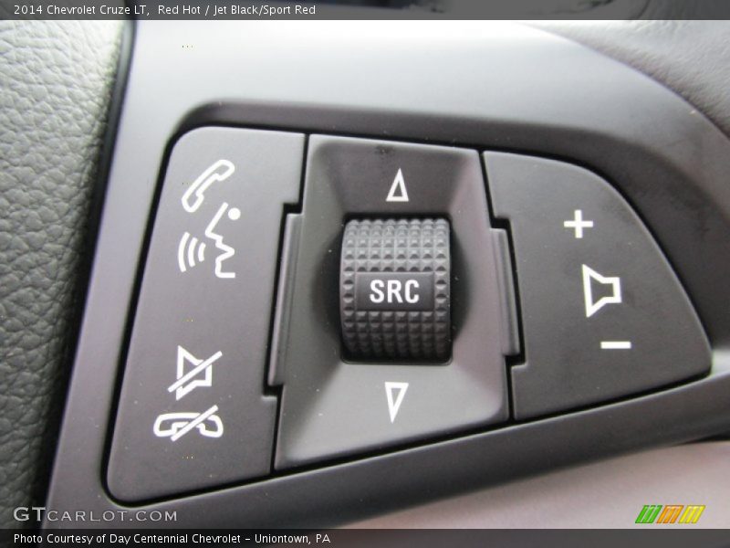 Red Hot / Jet Black/Sport Red 2014 Chevrolet Cruze LT