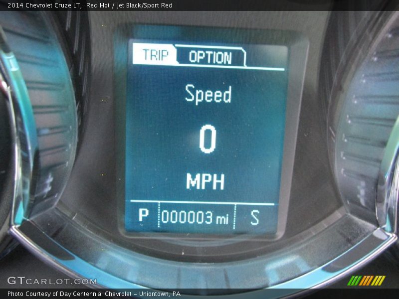 Red Hot / Jet Black/Sport Red 2014 Chevrolet Cruze LT