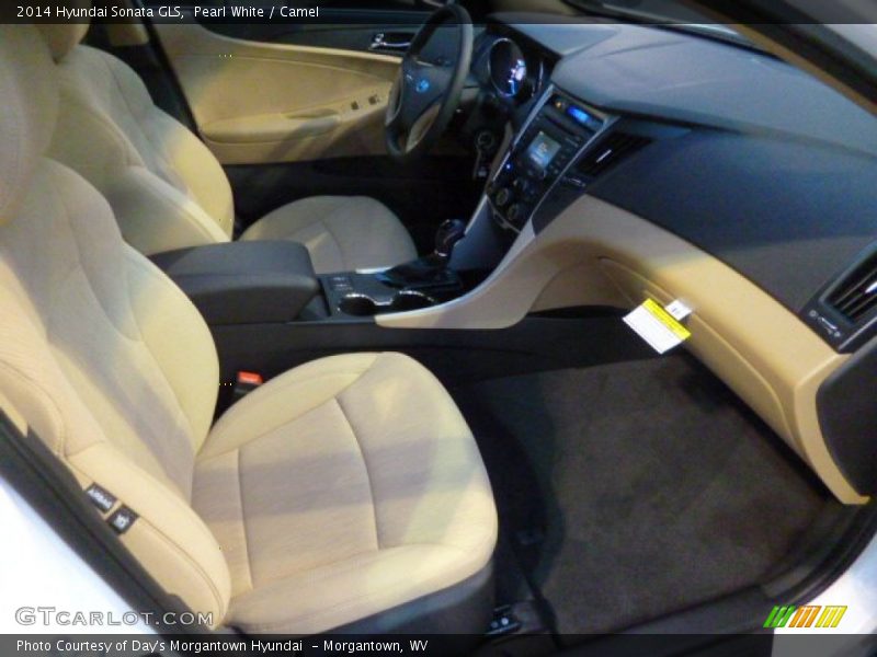 Pearl White / Camel 2014 Hyundai Sonata GLS