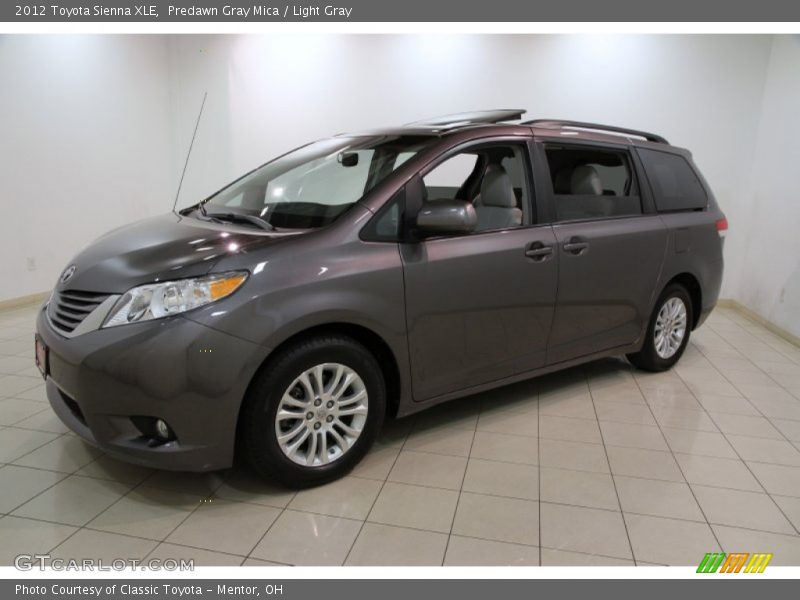 Predawn Gray Mica / Light Gray 2012 Toyota Sienna XLE