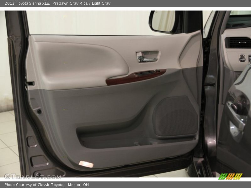 Predawn Gray Mica / Light Gray 2012 Toyota Sienna XLE