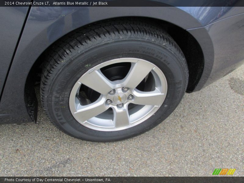 Atlantis Blue Metallic / Jet Black 2014 Chevrolet Cruze LT