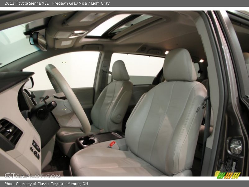 Predawn Gray Mica / Light Gray 2012 Toyota Sienna XLE