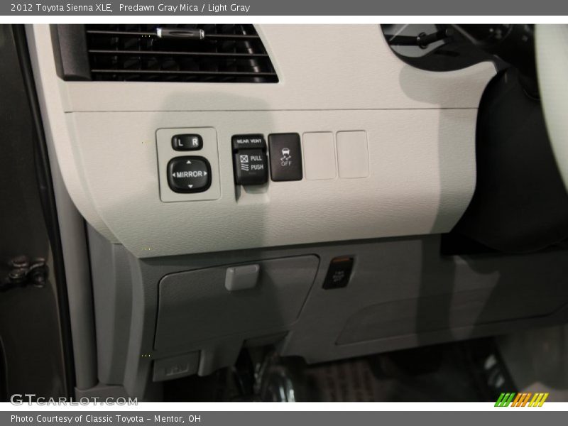 Predawn Gray Mica / Light Gray 2012 Toyota Sienna XLE